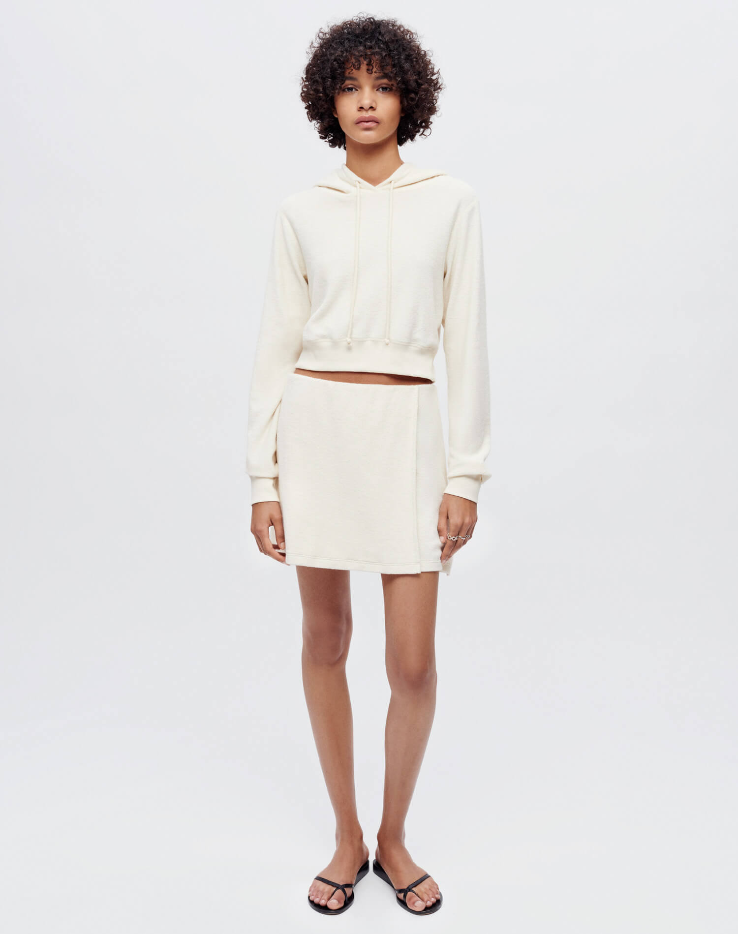 Womens | Mini Terry Hoodie | Naked