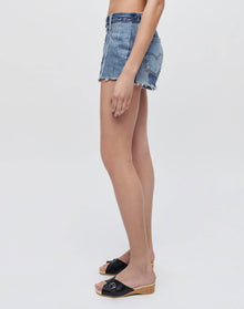 Womens | Upcycled Vintage | Levi's Stripped Short | One-of-a-Kind | Indigo