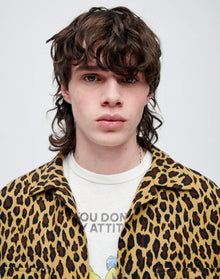 Mens | 50s Straight Bottom Shirt | Leopard