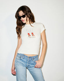 Womens | 1950s Boxy Tee That's All | Vintage White