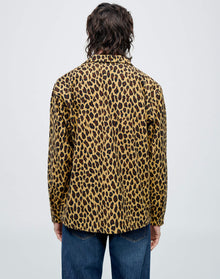 50s Straight Bottom Shirt | Leopard