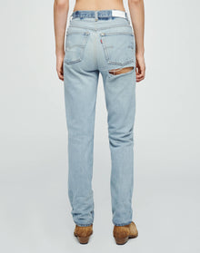 Womens | Upcycled Vintage | Levi's 70s Straight | One-of-a-Kind | Indigo Ass Rip