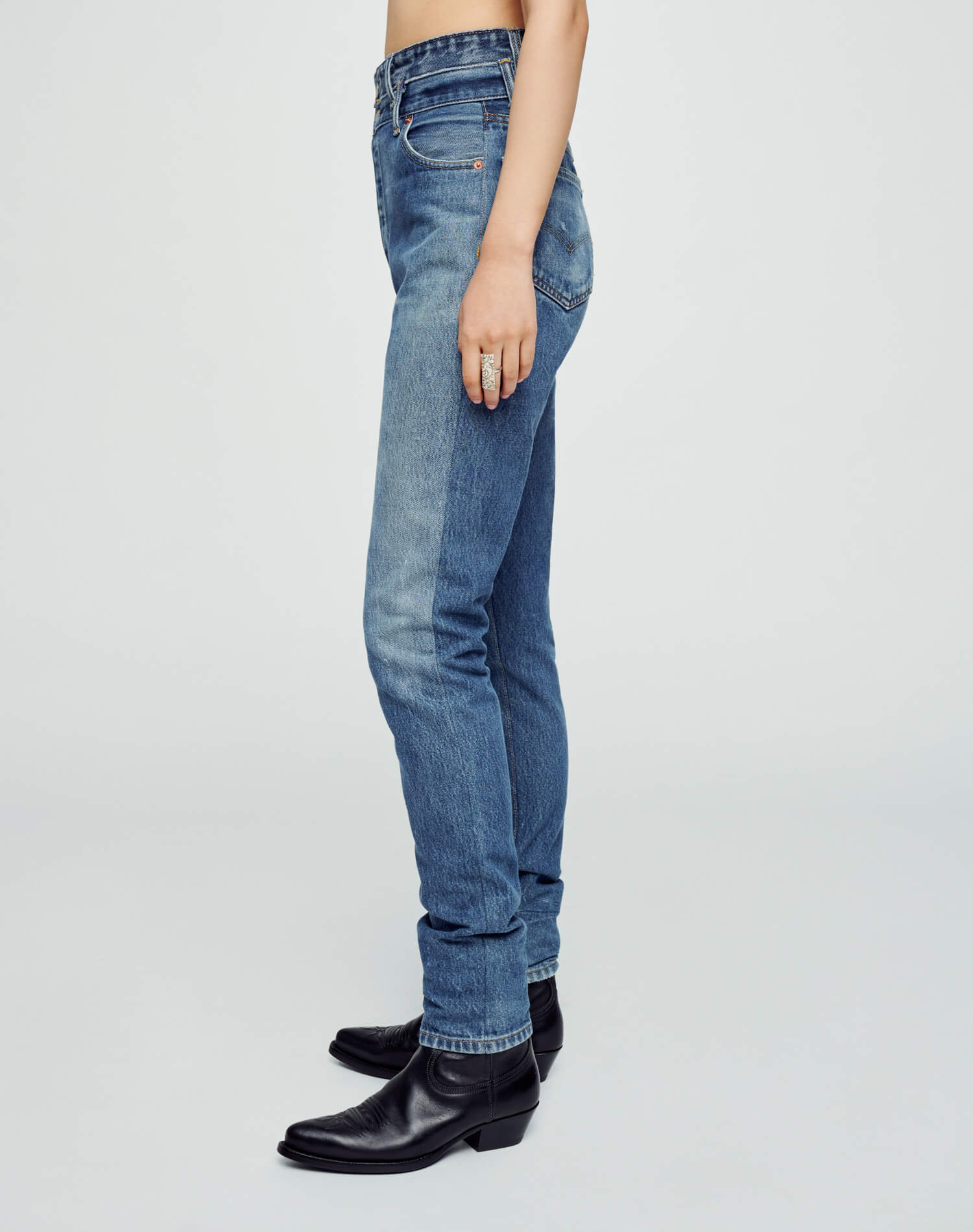 Womens | Upcycled Vintage | Levi's Double Waisted Drainpipe | One-of-a-kind | Indigo