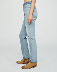 Womens | Upcycled Vintage | Levi's 70s Straight | One-of-a-Kind | Indigo Ass Rip