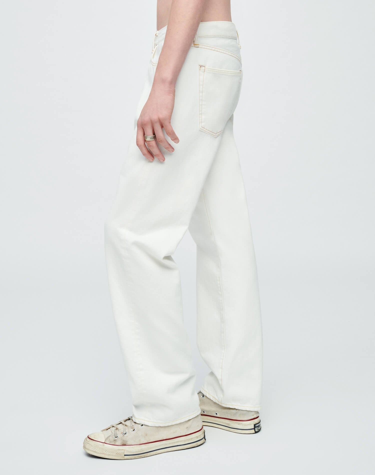 Mens | 50s Straight | Faded White