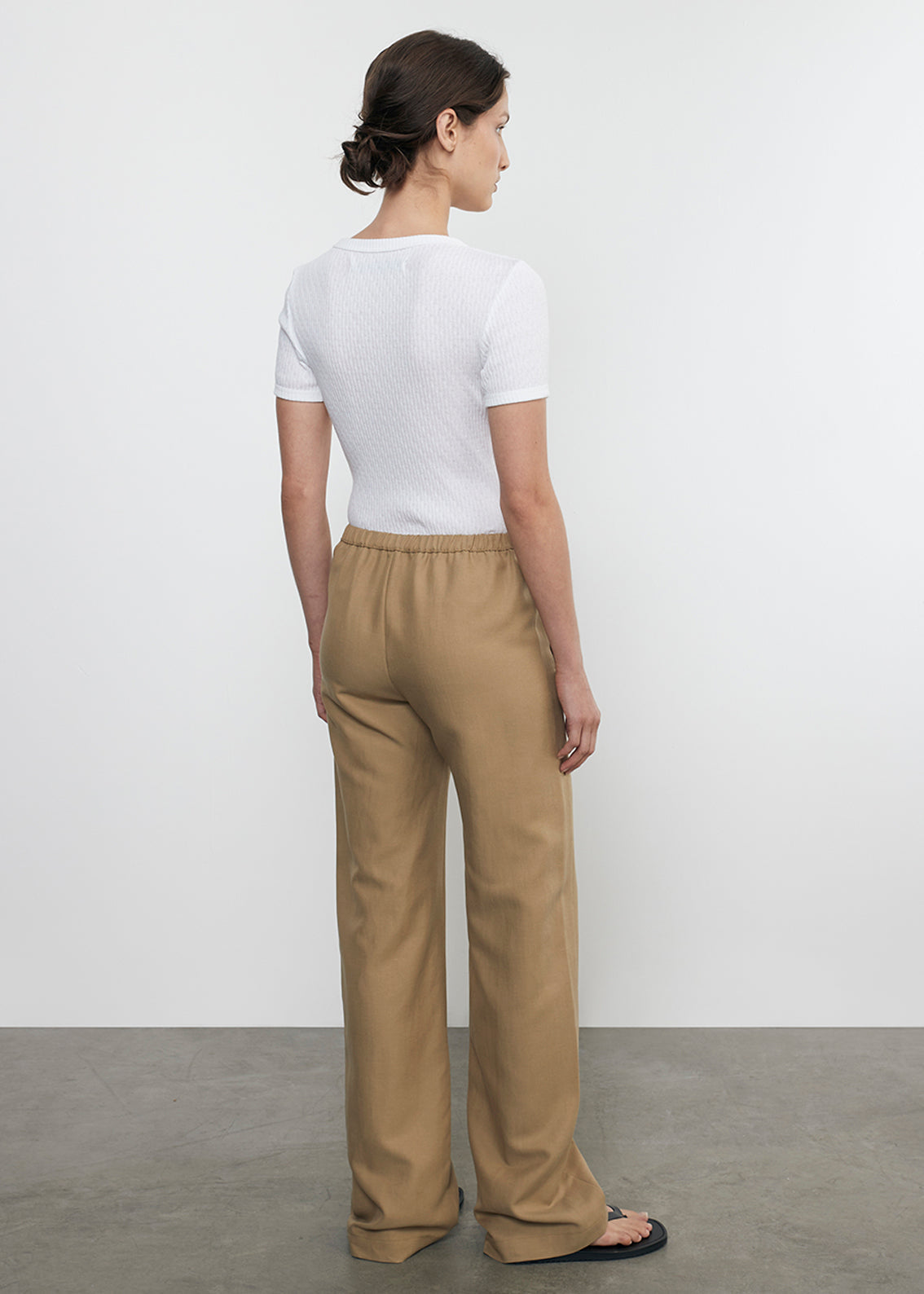 pointelle essential s/s in white