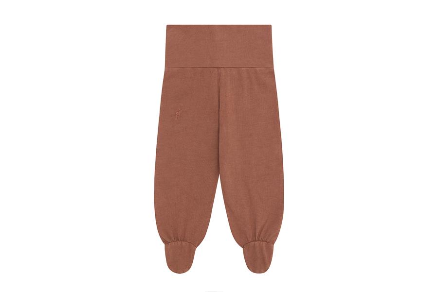 Organic Cotton Leggings with Feet | Clay Pink - Beetroot Plant Dye