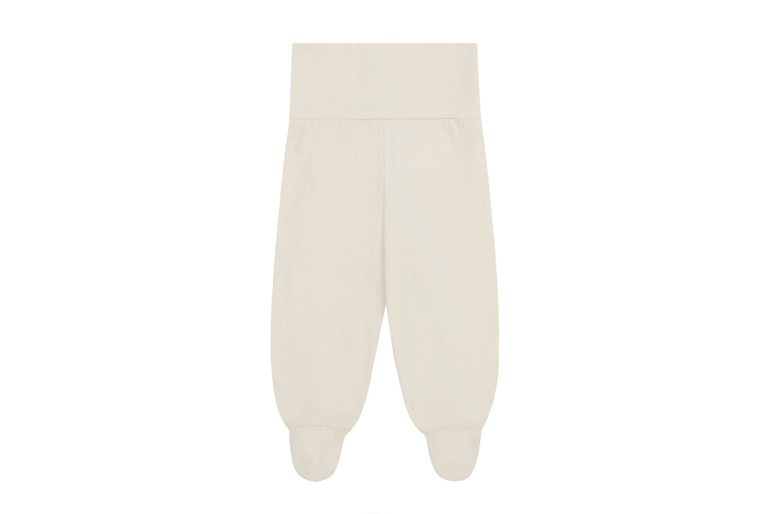 Organic Cotton Leggings with Feet | Ecru - No Dye
