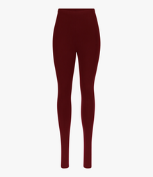 Another Tomorrow Seamed Legging in Aubergine – Jersey Women's Trousers