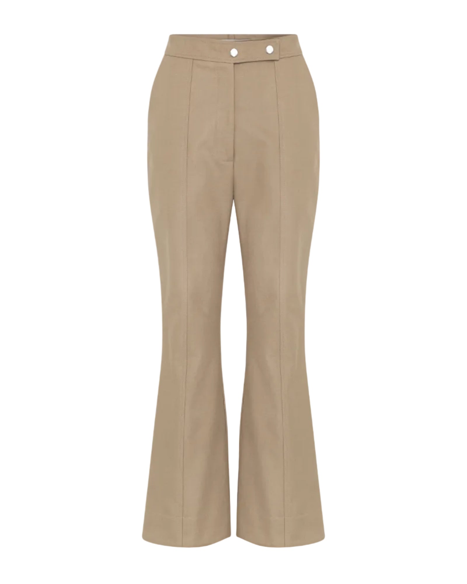 Lettini Crop Flare Pant | Stone