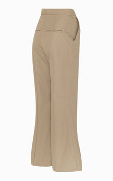 Lettini Crop Flare Pant | Stone
