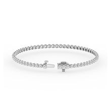 3.00 CT Round Lab-Grown Diamond | Luxe Tennis Bracelet | 14K White Gold | F Color | VS2 Clarity