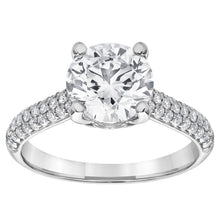 3.00 CT Round Lab-Grown Diamond | Bridal Ring | 14K White Gold | F Color | VS Clarity