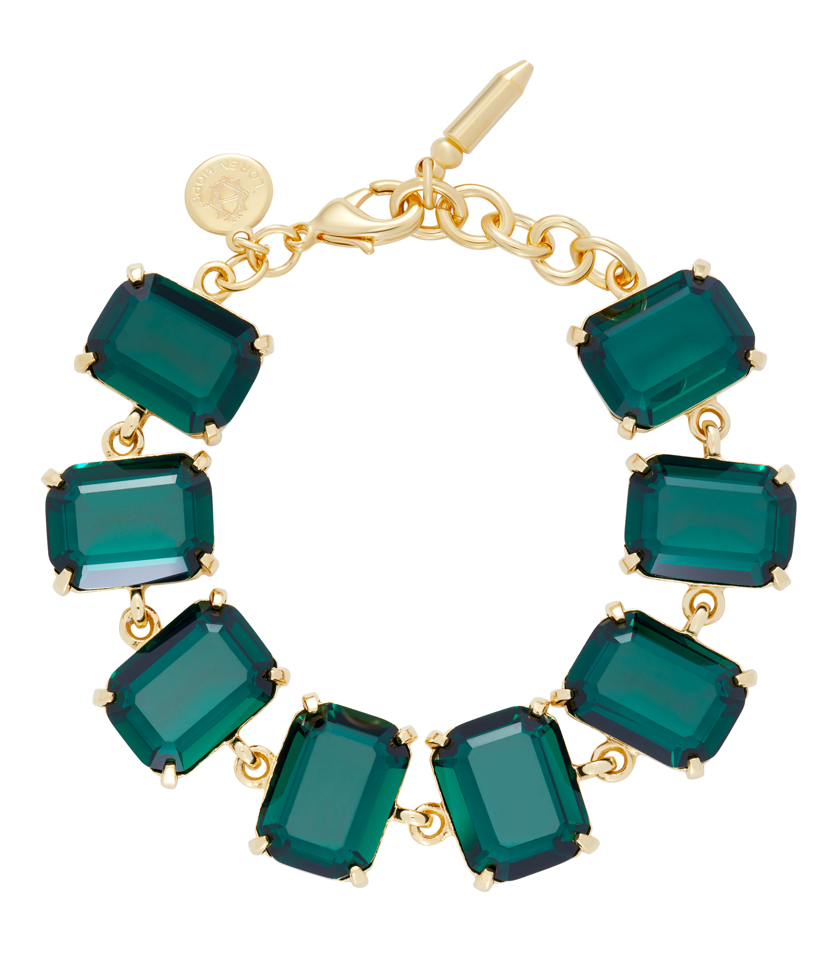 Socialite Bracelet in Emerald - Loren Hope