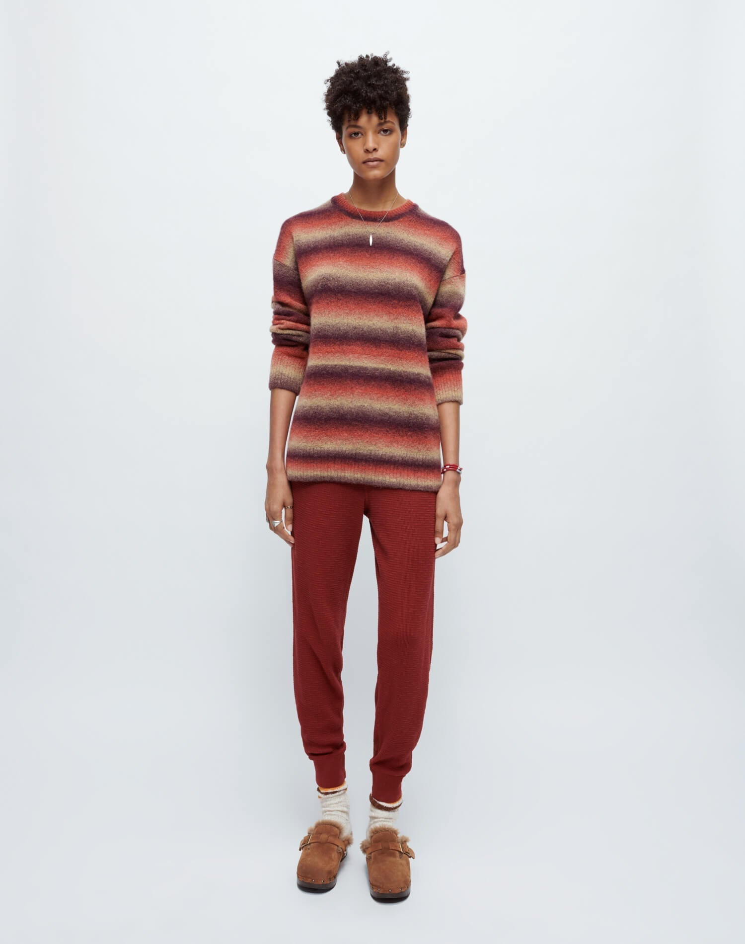 Womens | Thermal Jogger | Brick