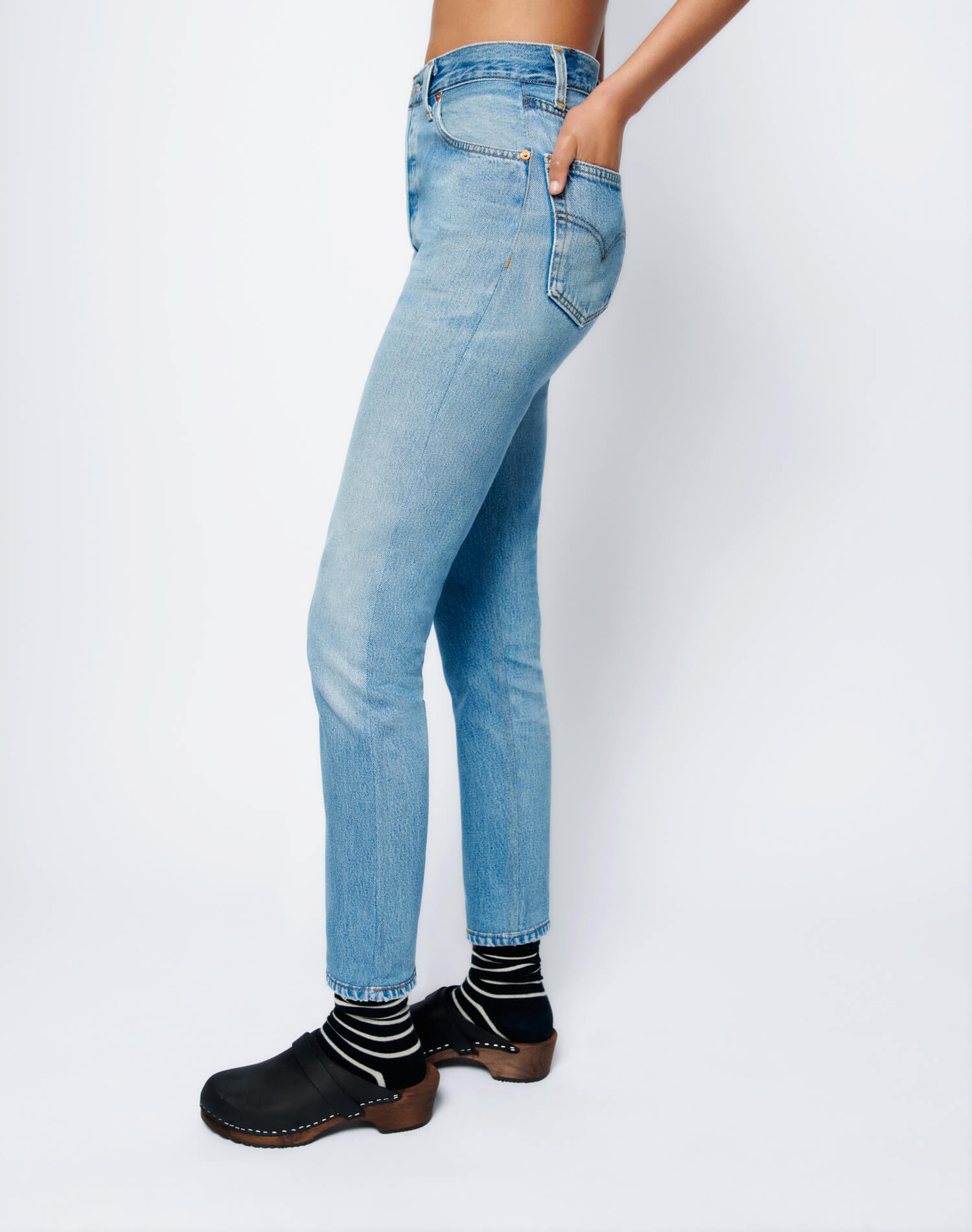 Levi's High Rise Ankle Crop | Indigo