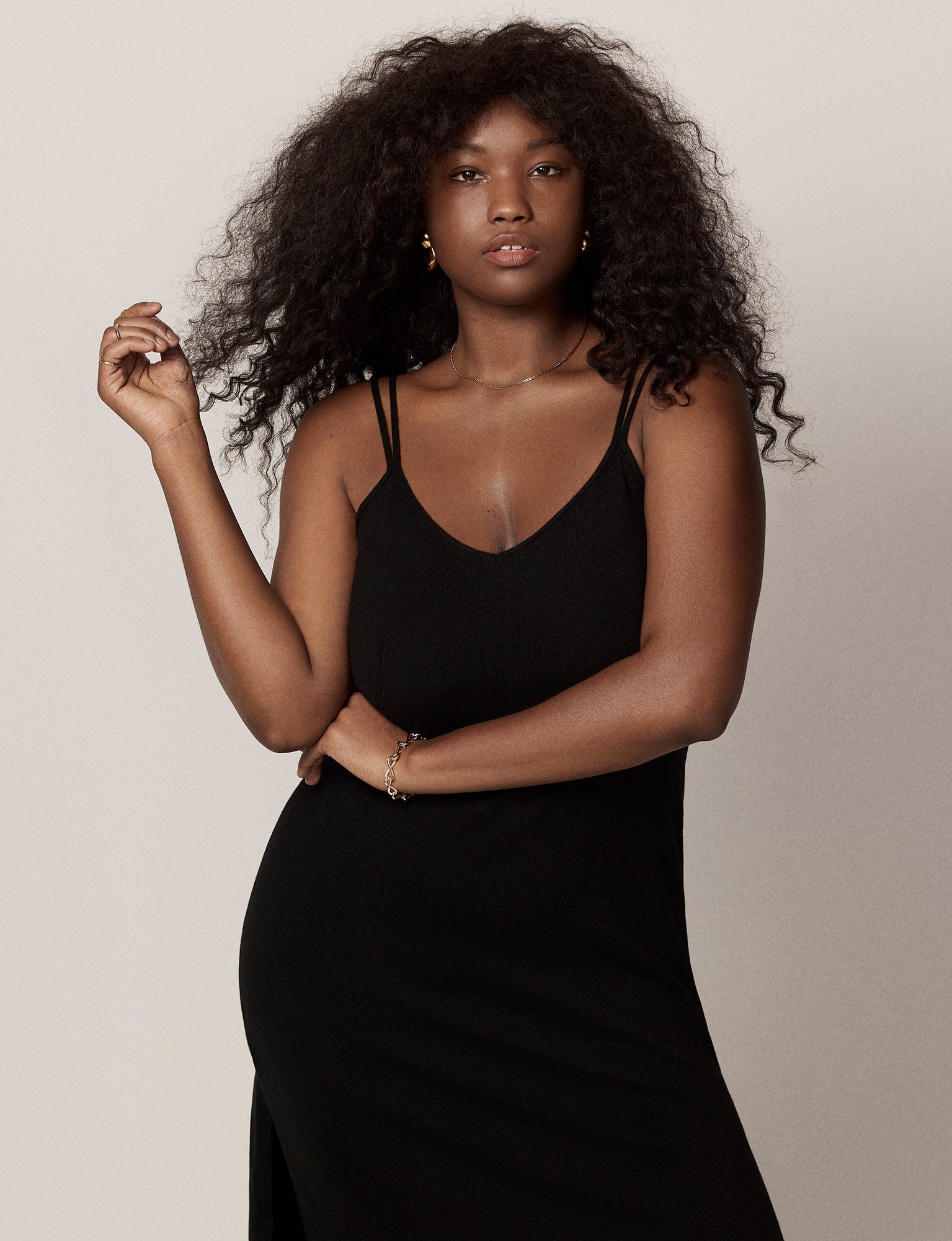 Another Tomorrow Cashmere Slip Dress in Black – Cashmere Women's Dress