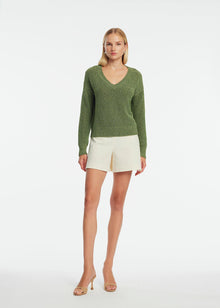 V-Neck Knit | Cactus