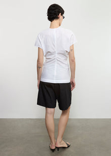 Poplin Curve Top | White