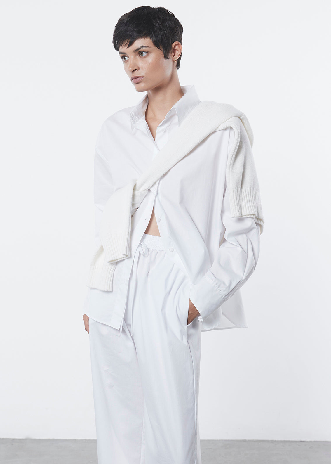 Cotton Resort Pant | White