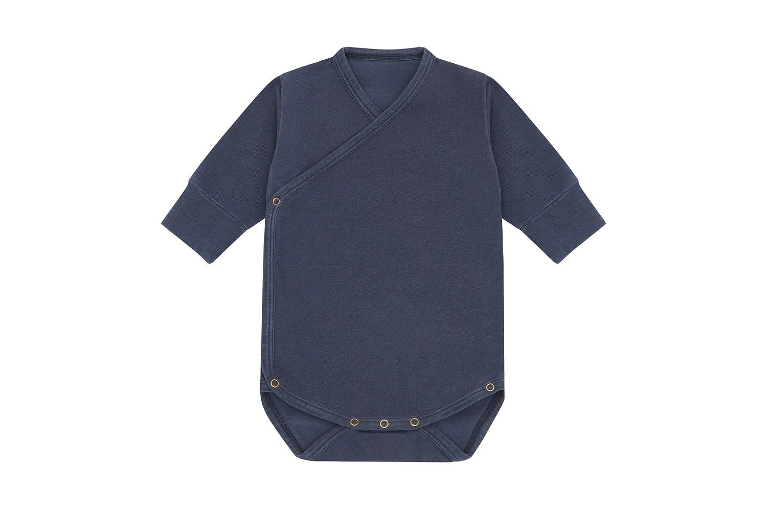 LS Organic Cotton Kimono Bodysuits | Stone Blue - Palmetto Plant Dye