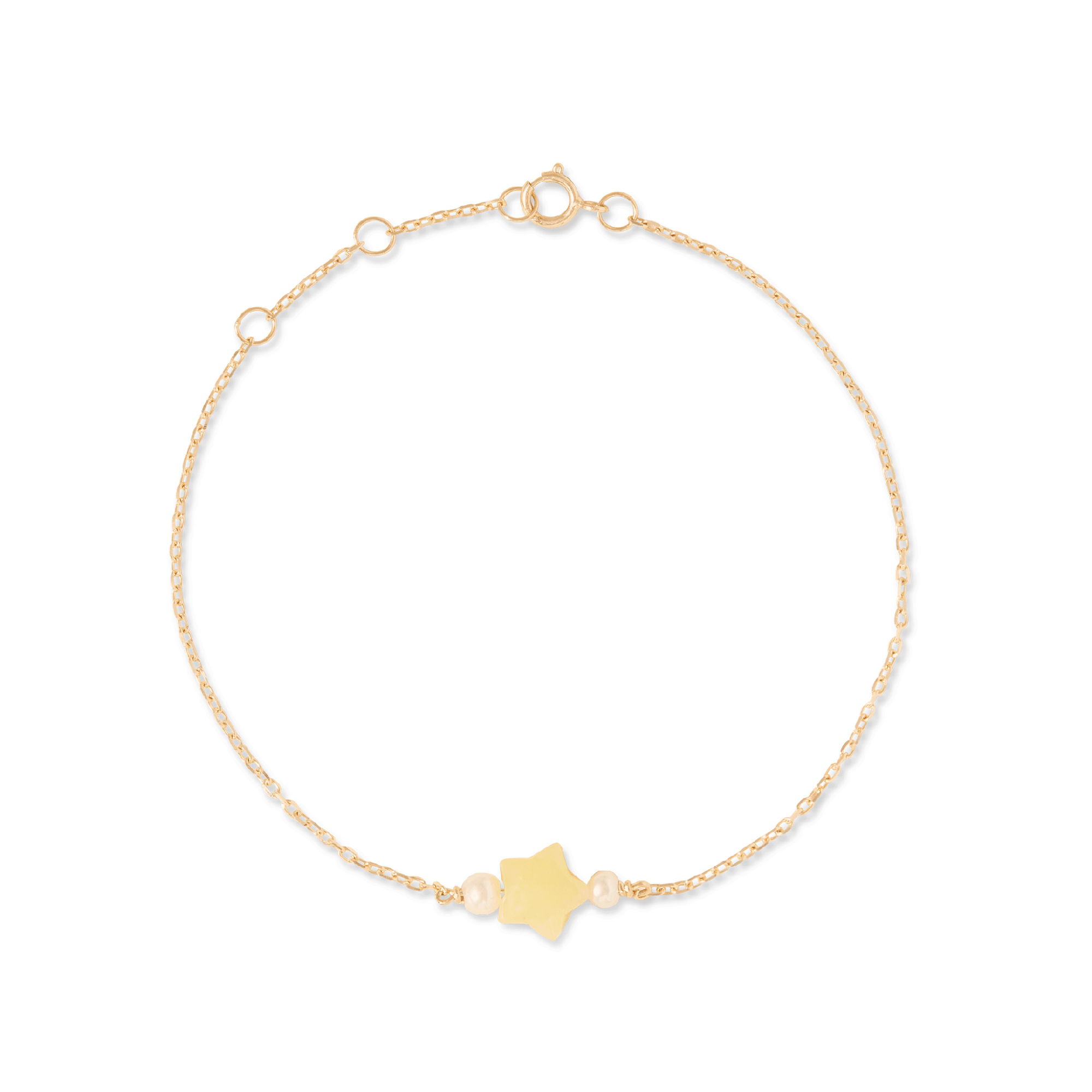 Lucky Star Lemon Jasper Bracelet