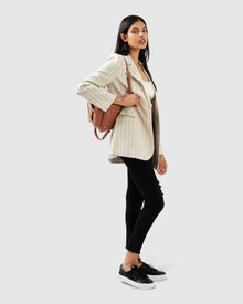 Love & Mercy Striped Blazer | Women | Beige