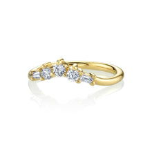 Women | White Diamond Lady Louise Band | 14k Yellow Gold