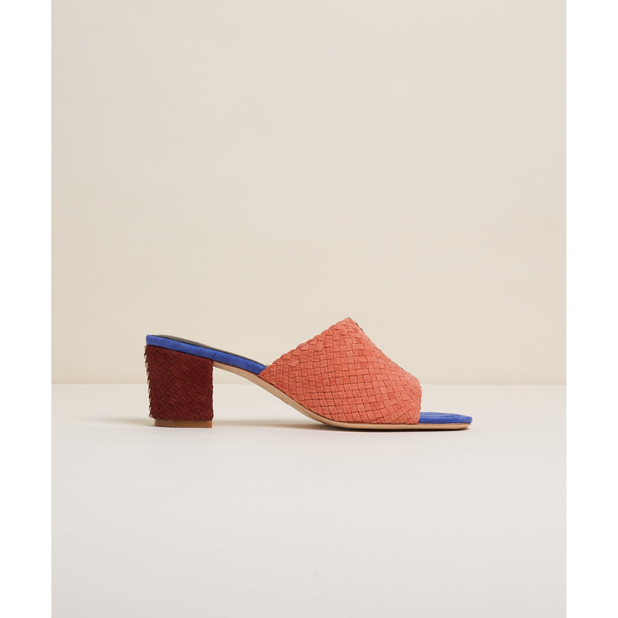 Lenu Woven Block Heel Mule | Kingston