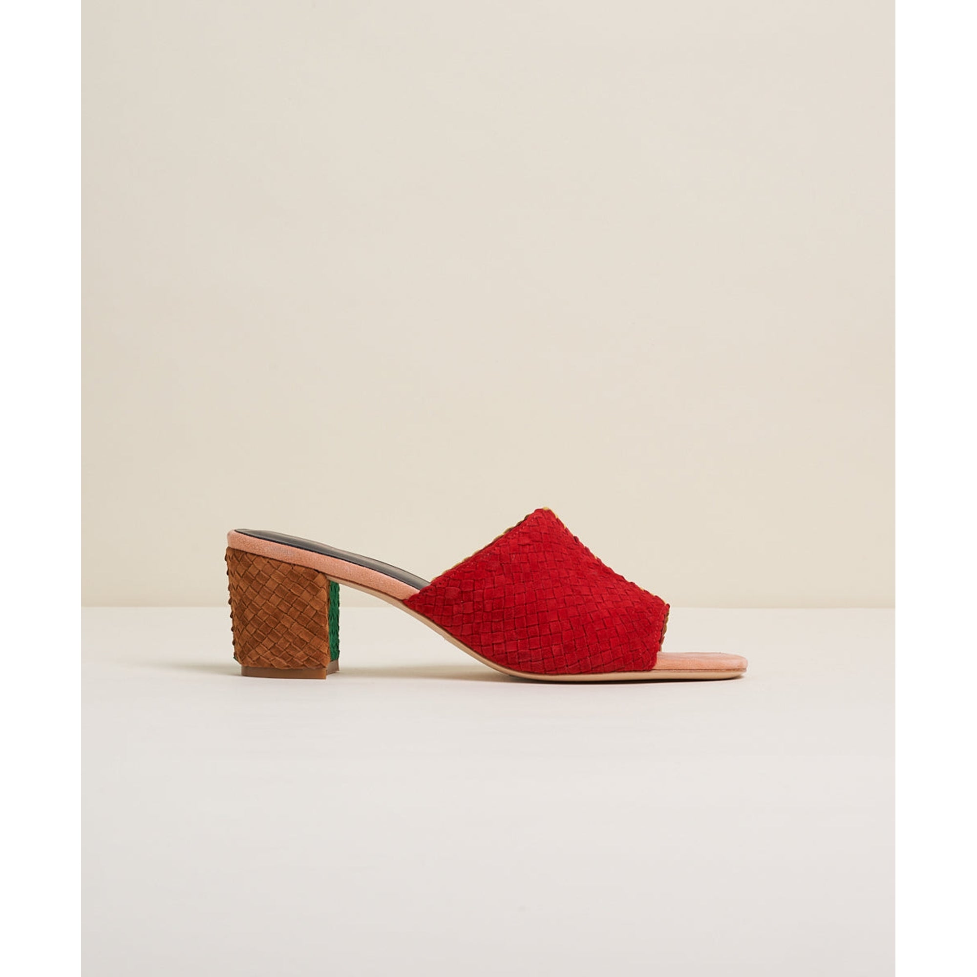 Lenu Woven Block Heel Mule | Kingston