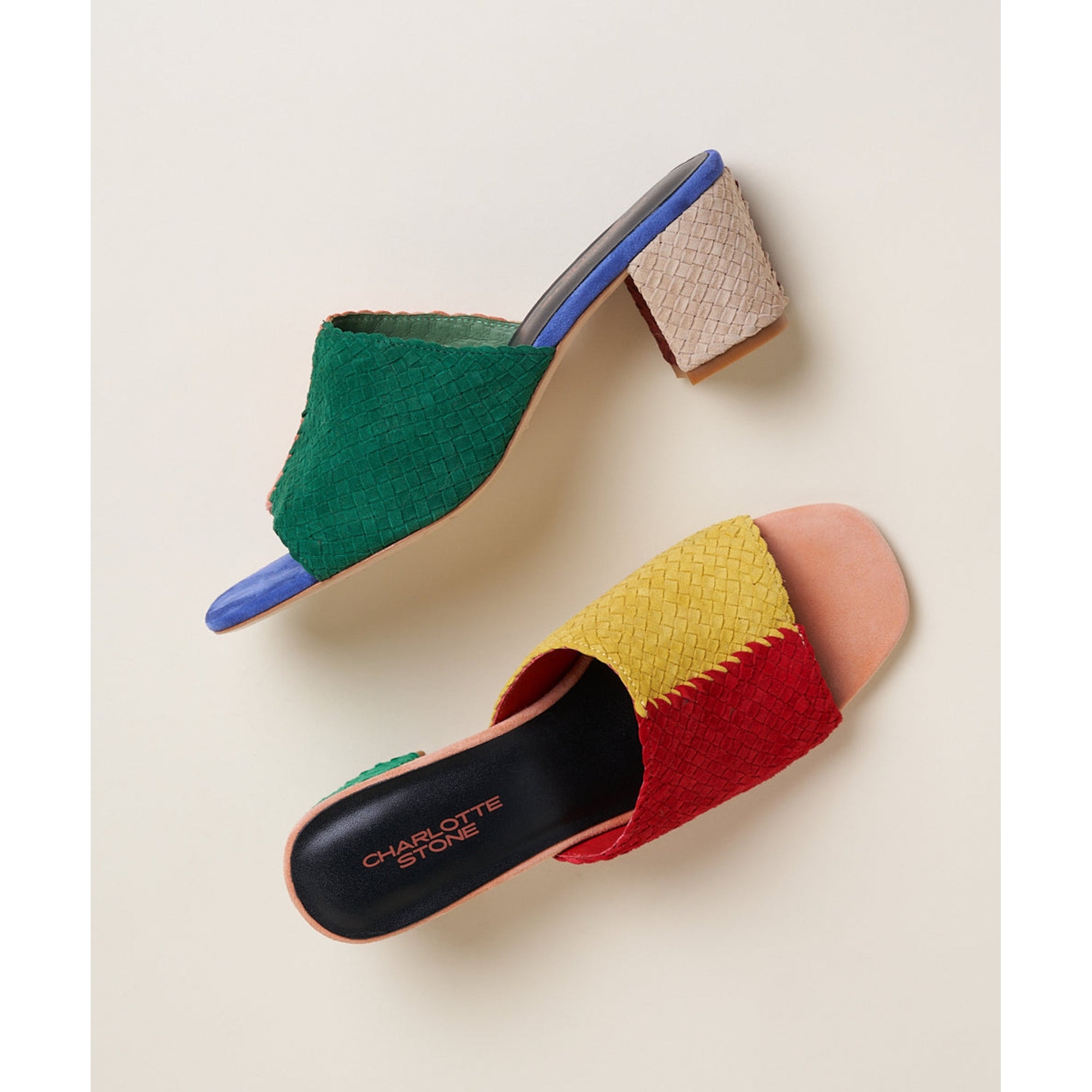 Lenu Woven Block Heel Mule | Kingston