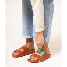 Lewie Velcro Strap Flat Sandal | Sienna