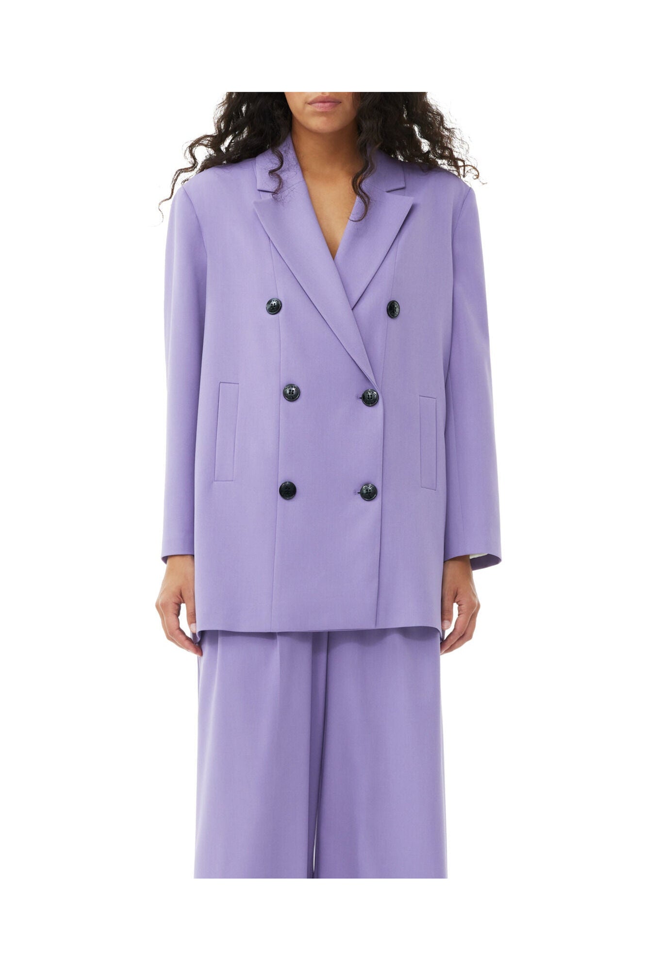 Light Oversized Blazer | Purple Haze
