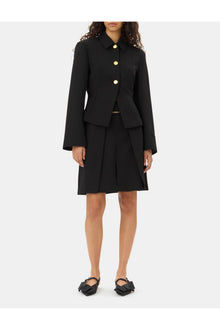 Light Twill Suiting Blazer | Black
