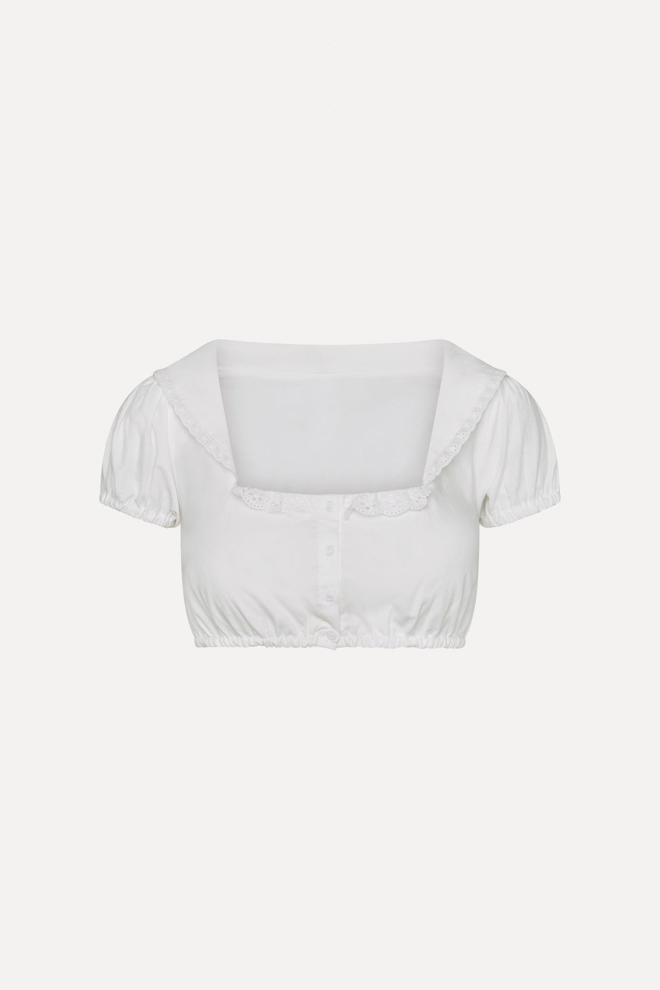 BELLA HADID Little Miss Top Salt Air Eyelet