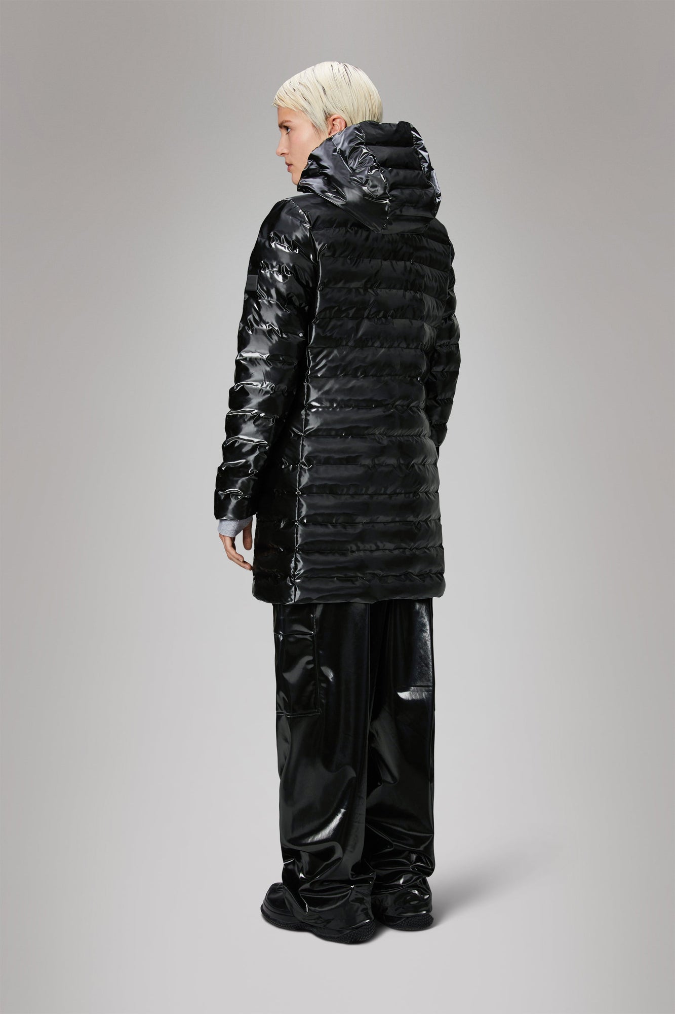 Lohja Long Puffer Curve Jacket | Night