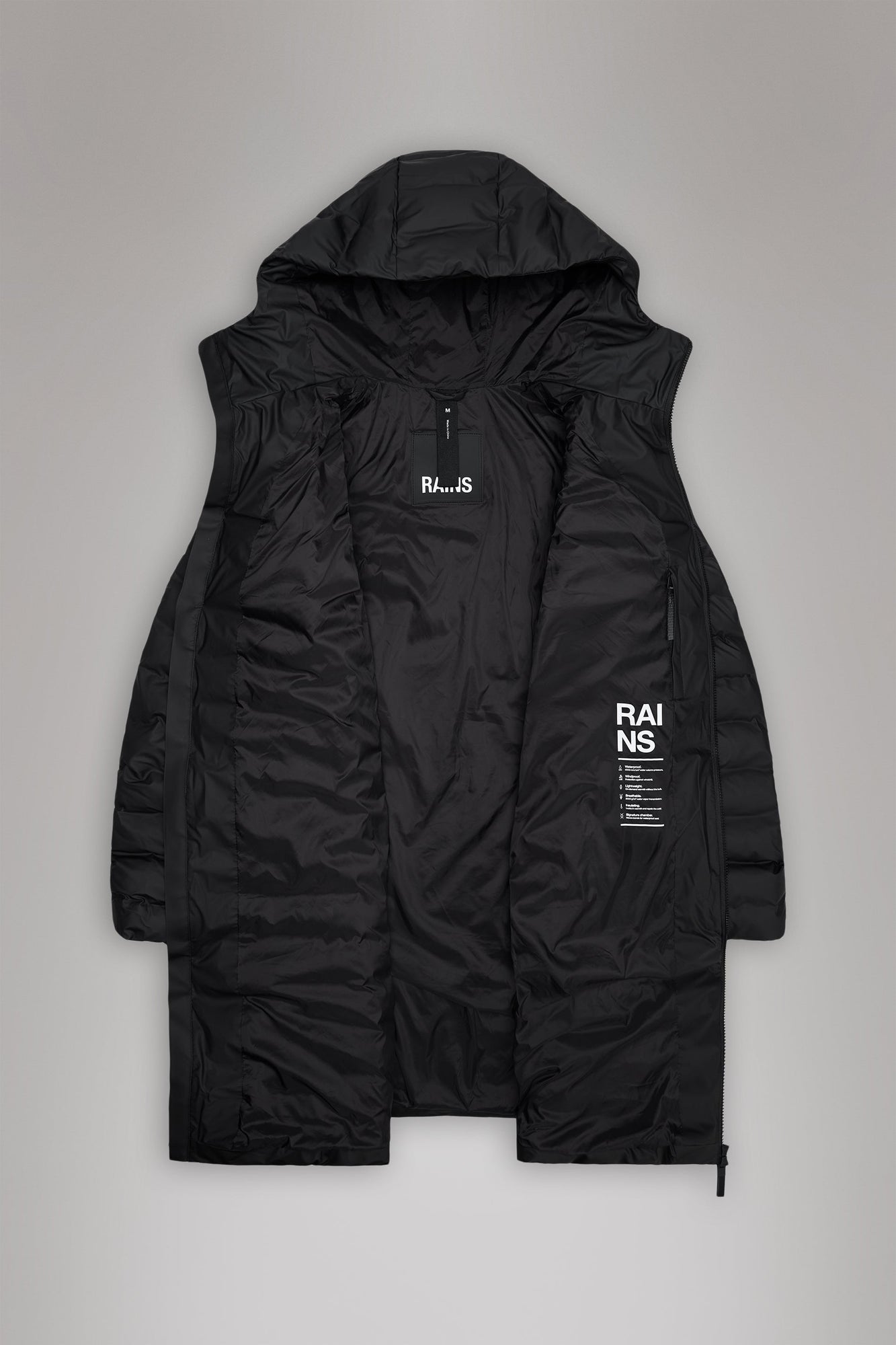 Lohja Longer Puffer Jacket | Black