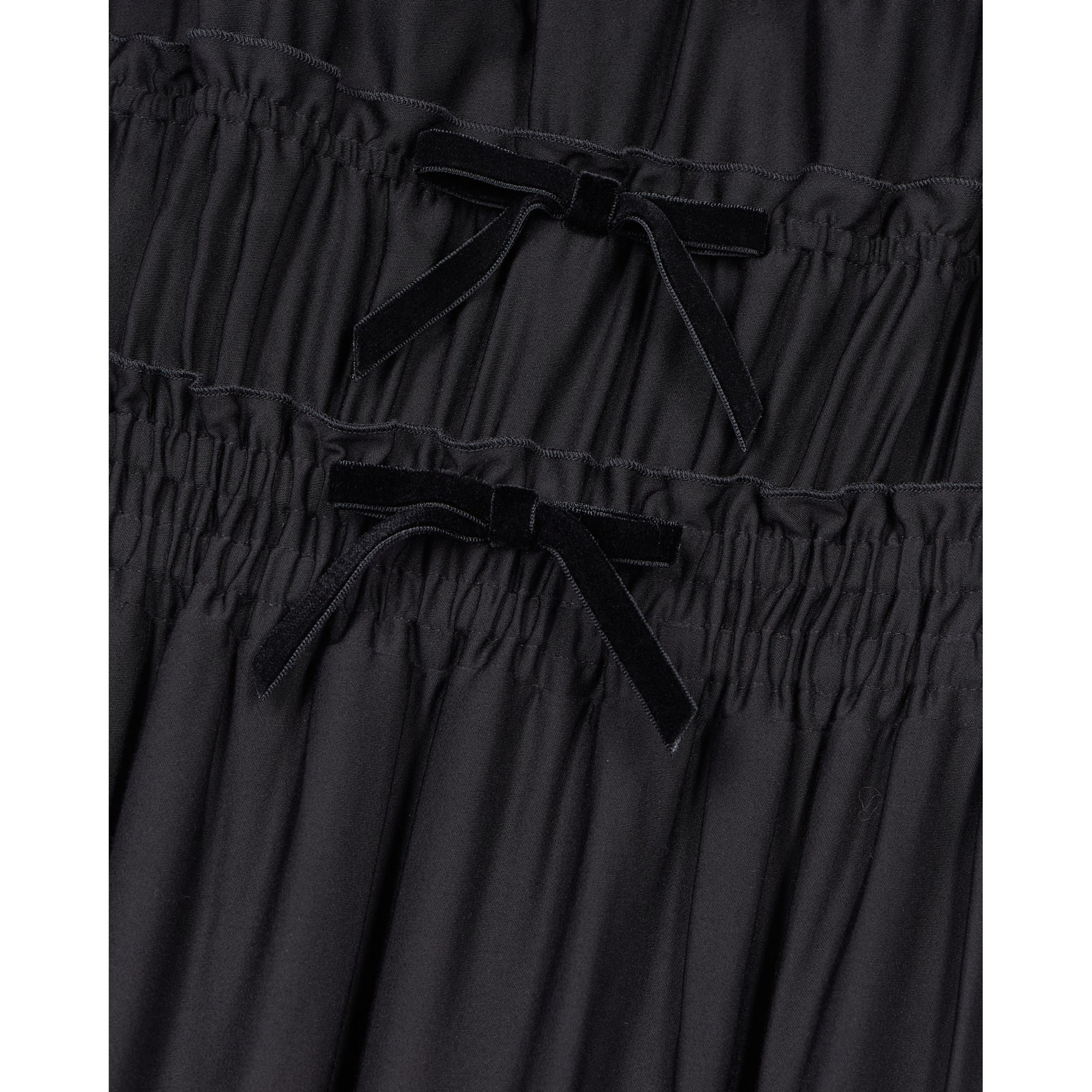 Long Dress With Bows | Women | Black