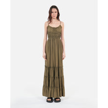 Long Dress With Bows | Women | Khaki