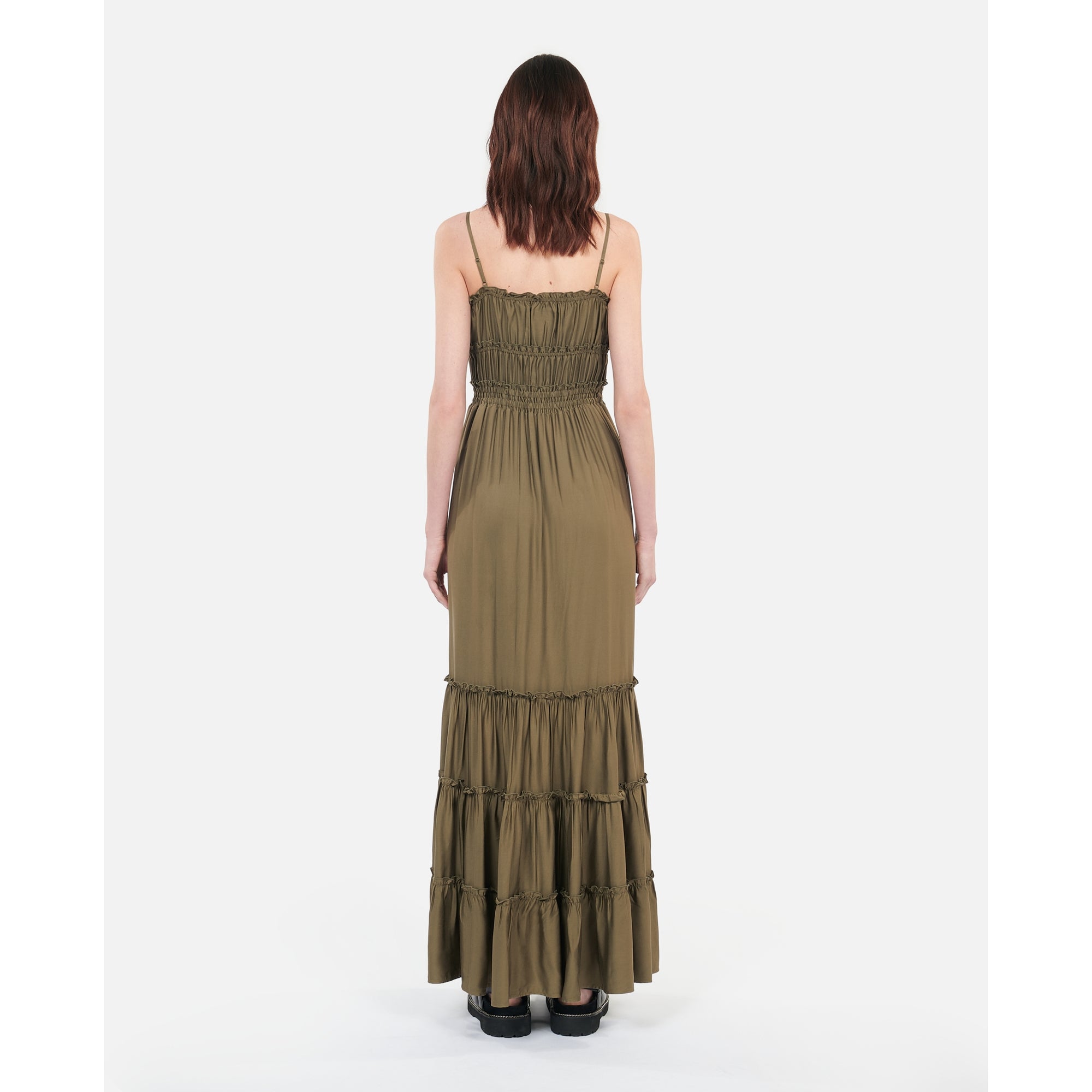 Long Dress With Bows | Women | Khaki