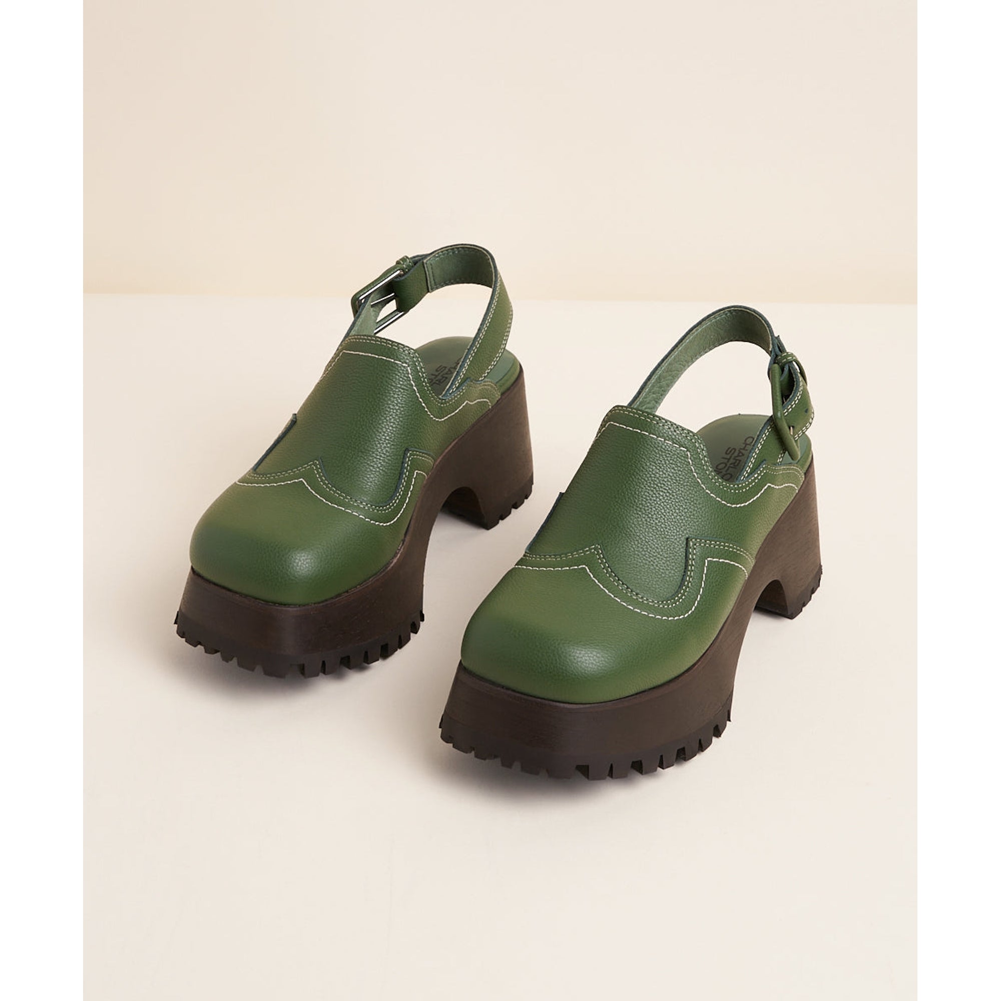 Loni Western Slingback Clog  | Moss