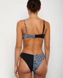 Womens | Chiara Bikini Bottom | Black-2D-Marble