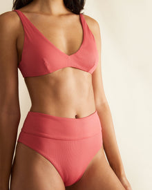 Womens | Jerry Bikini Top | Spiced-Coral