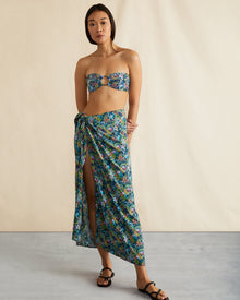 Womens | Luna Bikini Top | Black-Jungle-Forest