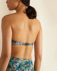 Womens | Luna Bikini Top | Black-Jungle-Forest