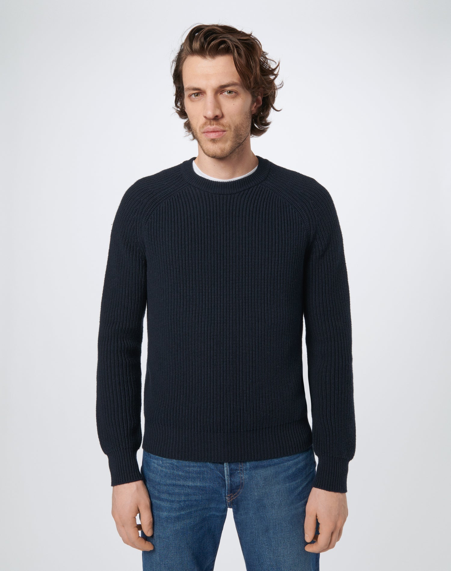 60s Fisherman Crewneck | Navy