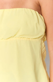 Lou Lou Strapless Top | Yellow