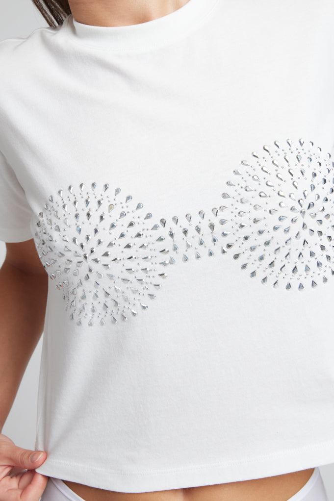 Uniform Baby Tee - Bling Edition | White