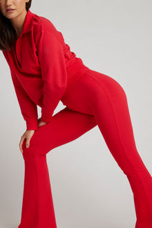 Club Flare Pant | Cherry