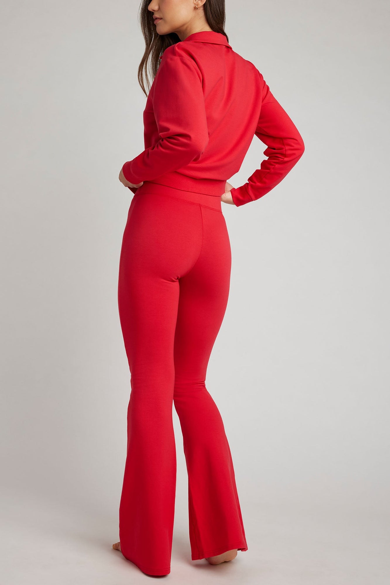 Club Flare Pant | Cherry
